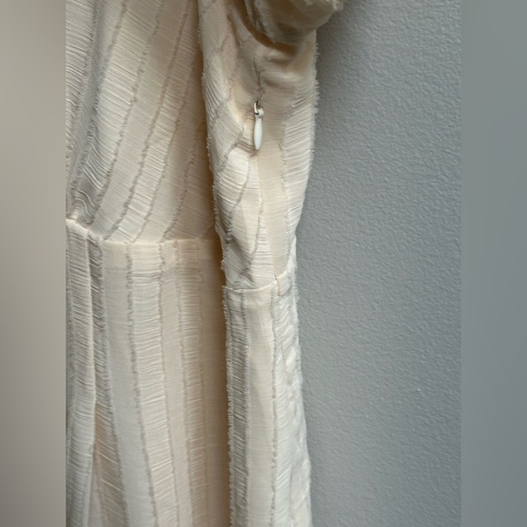 NEW Morning Lavender Valerie Buttoned Midi Dress Cream Women 1X Boho Cottage - Picture 11 of 13